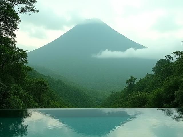 Paisaje volcánico en Costa Rica
