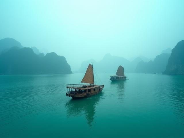Crucero en la bahía de Ha Long, Vietnam